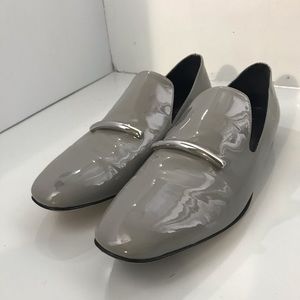 Via Spiga: Tallis Patent Leather Flat Loafers